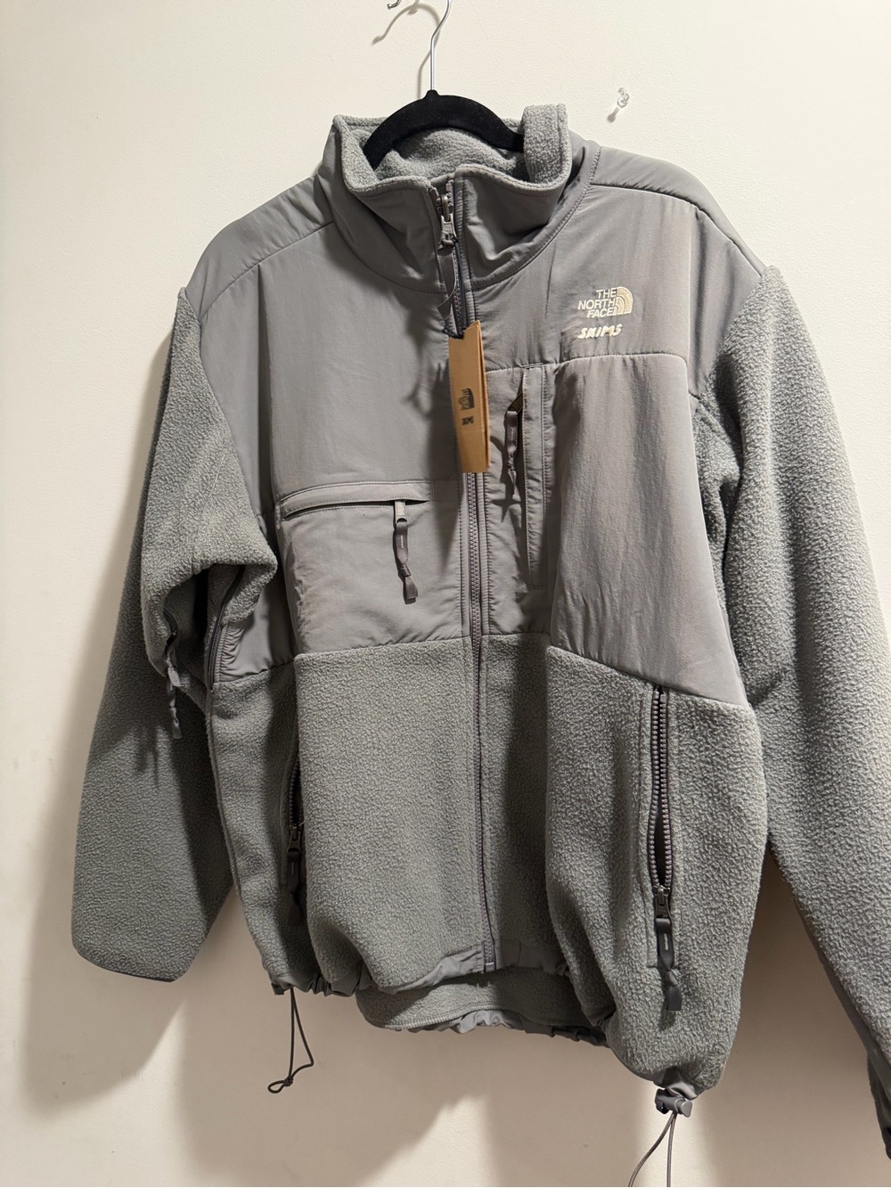 The North Face Men's Light Gray Sherpa Fleece Jacket